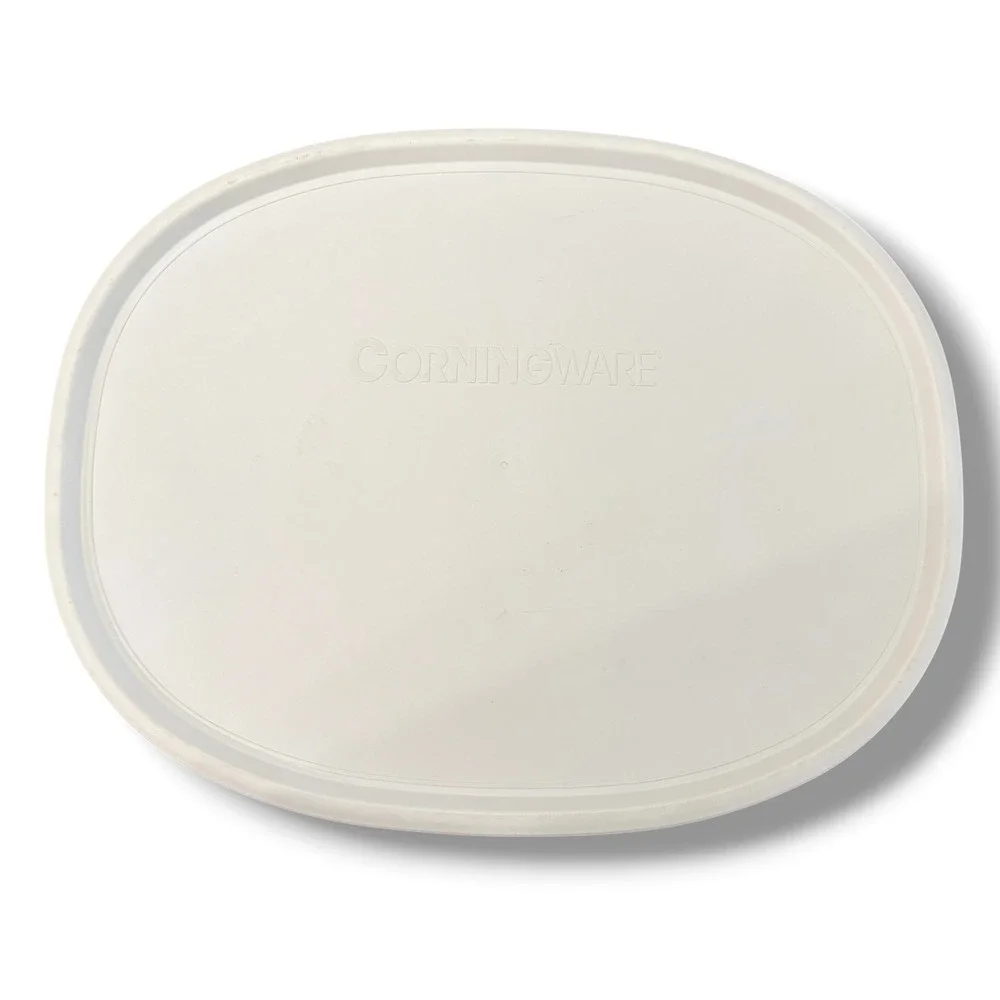 CorningWare French White F-2-PC White Plastic Oval Replacement Lid  USA
